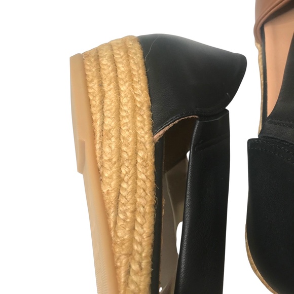 Ateliers Leather Colorblock Wedge Sandals Handmade in Spain - Picture 4 of 7